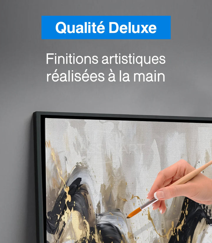 Tableau abstrait flux dynamique Massinart — composition expressionniste