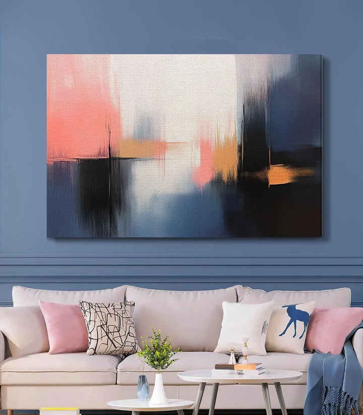 Tableau Sienna ambiance salon contemporain Massinart