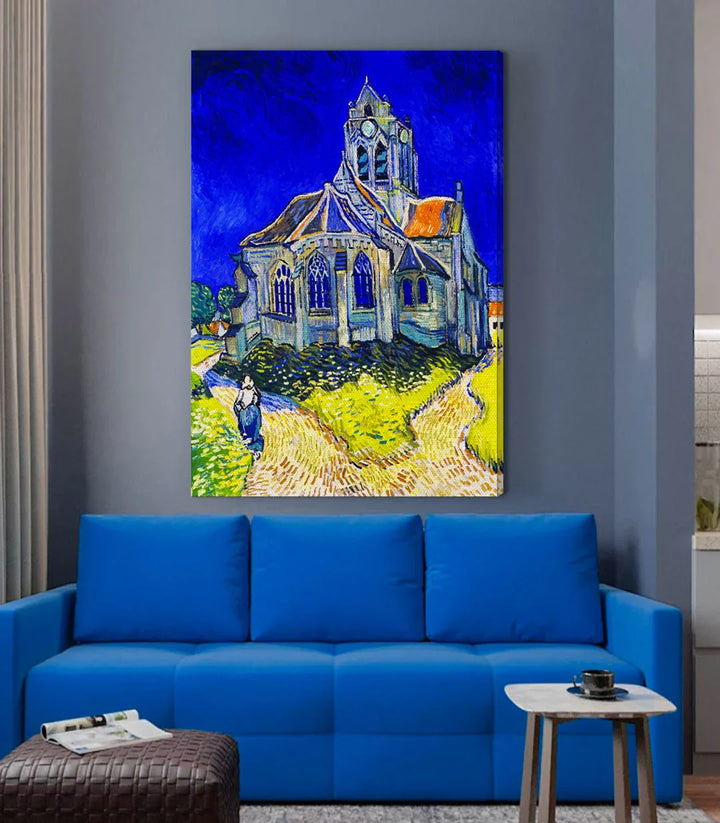 Mise en scène couloir, tableau vertical église architecture Massinart