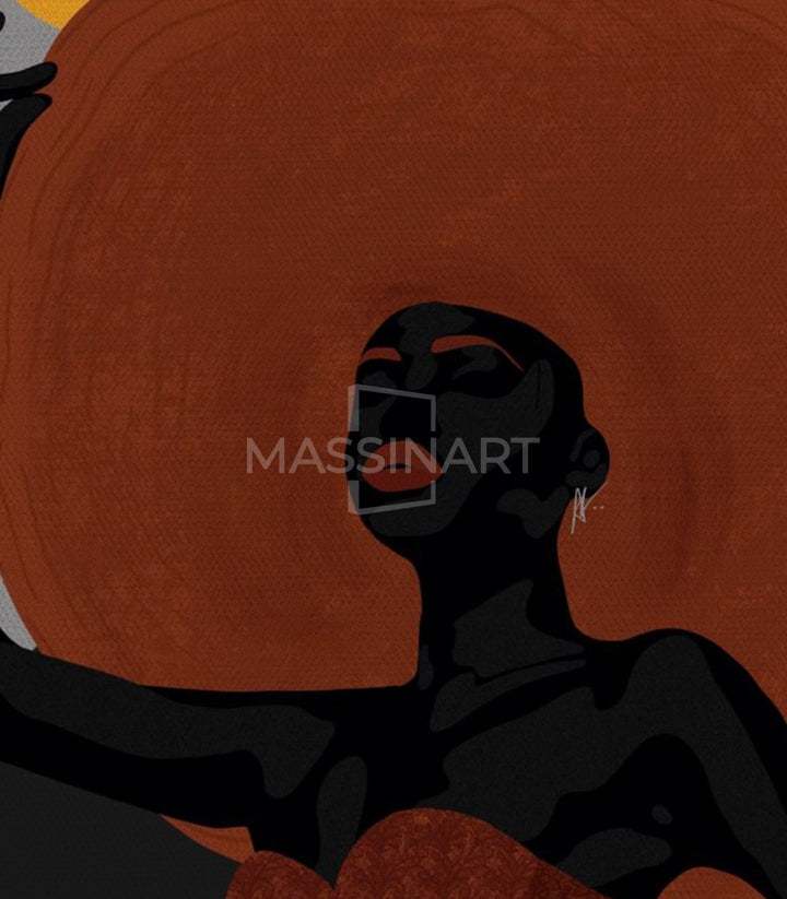 Tableau Solar Queen Massinart — emballage livraison prêt à accrocher