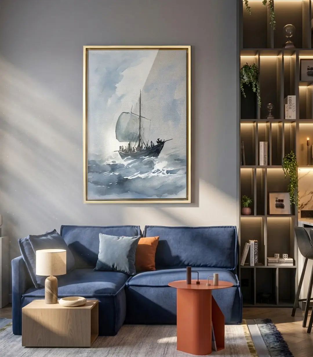 Tableau Gale Voyage décoration intérieur séjour Massinart