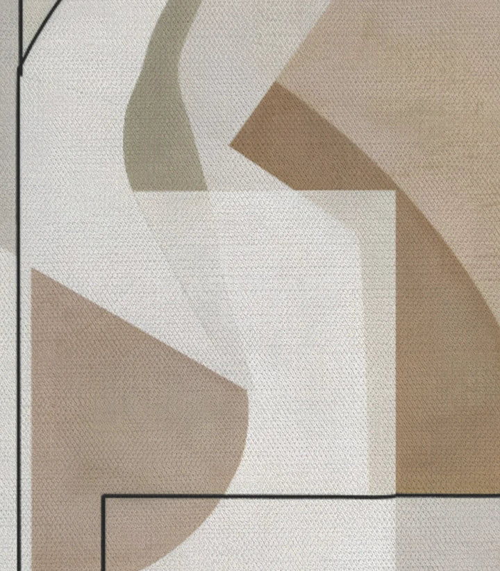 Mise en situation hôtel airbnb — diptyque geometric nuances Massinart