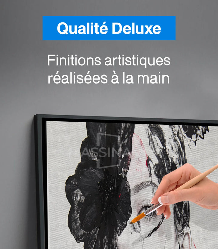 Tableau portrait moderne chambre salle manger Massinart
