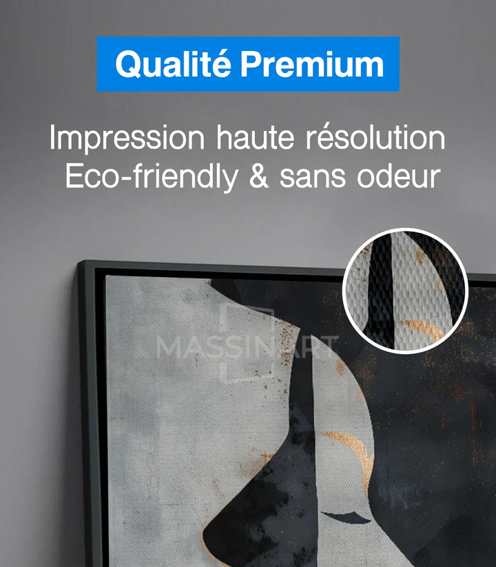 Tableau art abstrait minimaliste Massinart — ambiance décoration intérieur