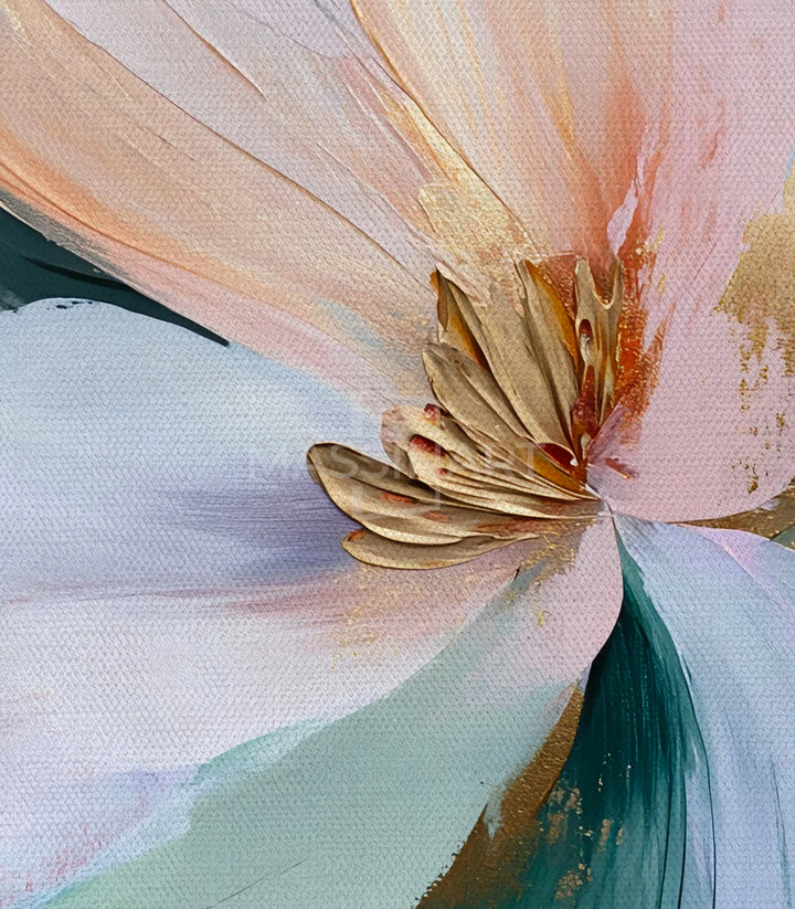 Tableau Rose Breath Massinart — emballage livraison prêt à accrocher