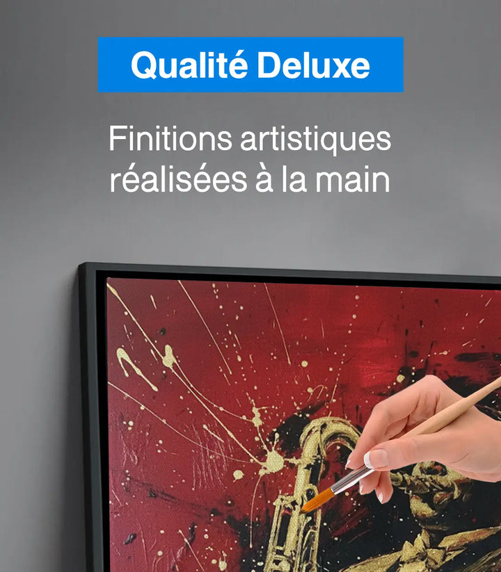 Tableau saxophoniste jazz couloir décoration murale Massinart