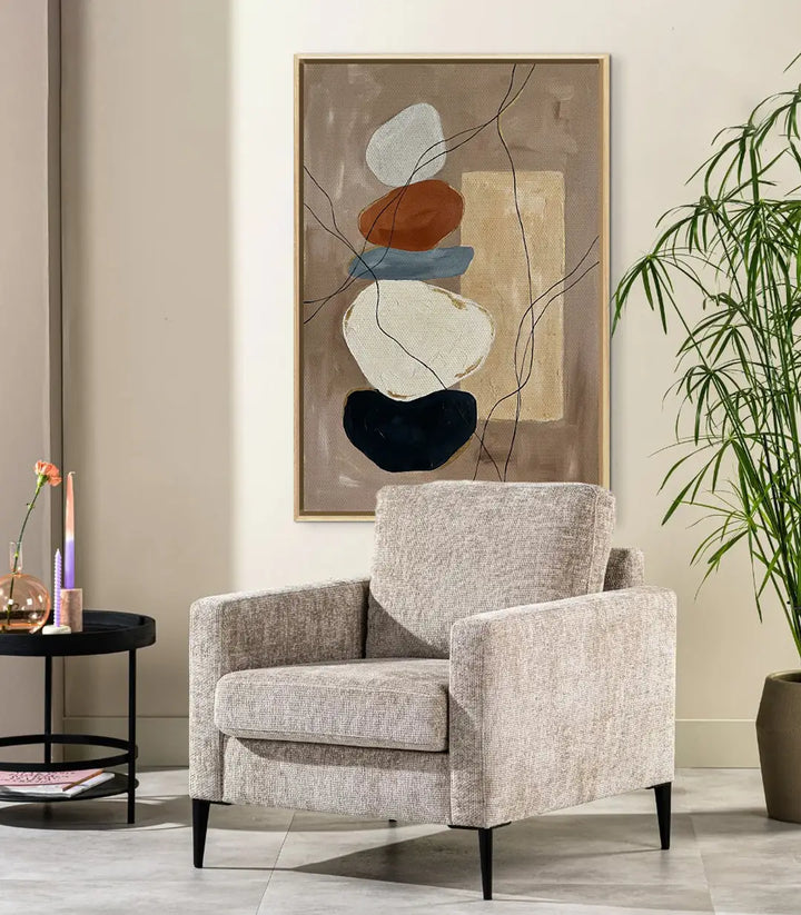 Décoration intérieur salon Tableau Earth Stack Massinart — art abstrait contemporain