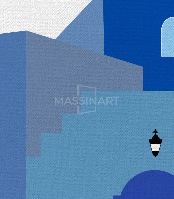 Tableau Chefchaouen medina bleue décor intérieur Massinart
