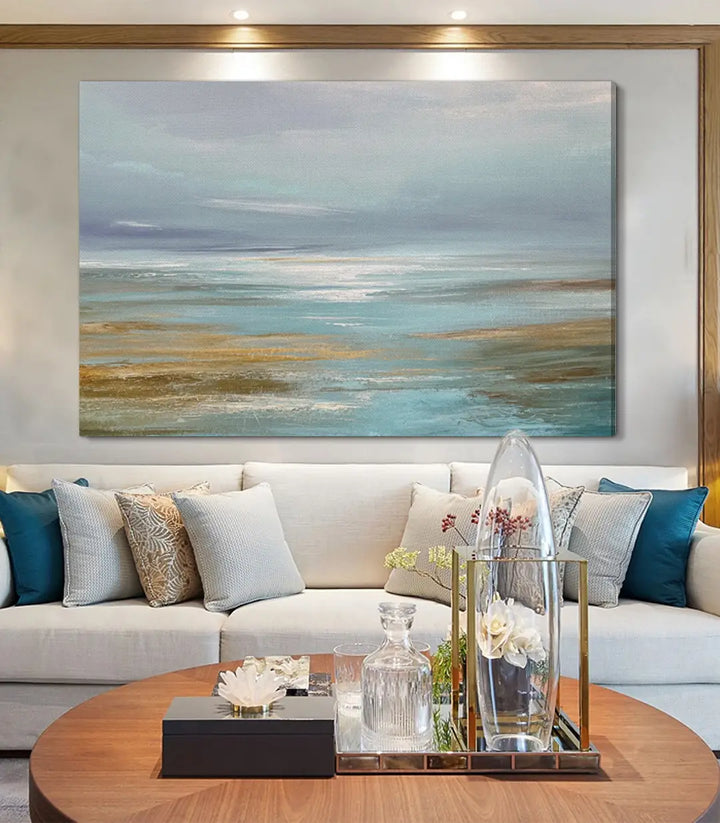 Tableau Ethereal Sea ambiance salon côtier lumineux Massinart