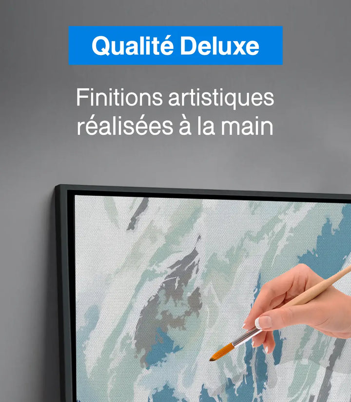 Tableau Frozen Wave ambiance sereine paysage abstrait — Massinart