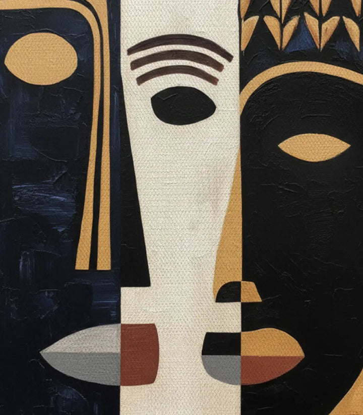 Harmonie couleurs diptyque Tribalism salon moderne Massinart
