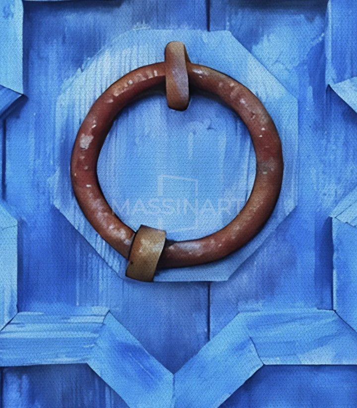 Tableau Blue Door salon moderne - Massinart