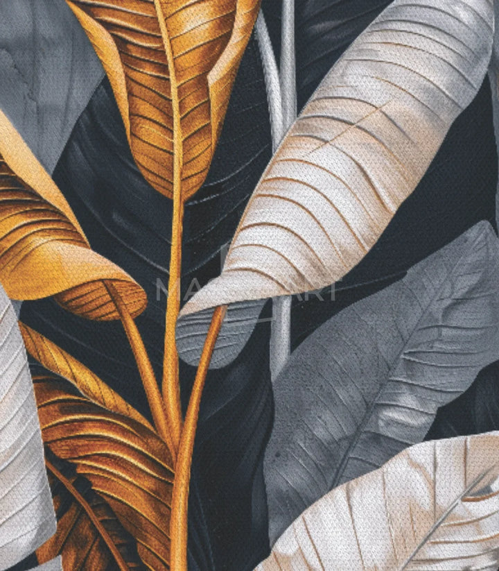 Tableau Tropical diptyque mise en situation salon moderne Massinart