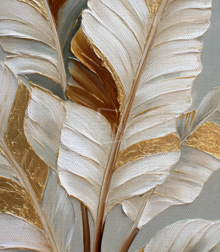 Tableau Golden Petals Massinart — emballage livraison prêt à accrocher