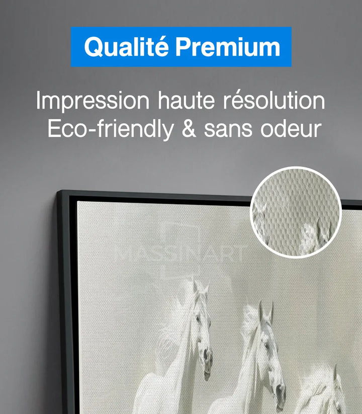 Mise en situation salon moderne Gentle Souls chevaux Massinart