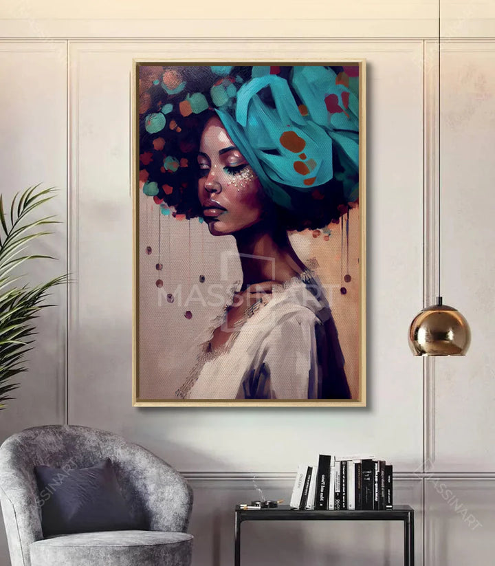 Tableau Thoughts décoration couloir contemporain Massinart