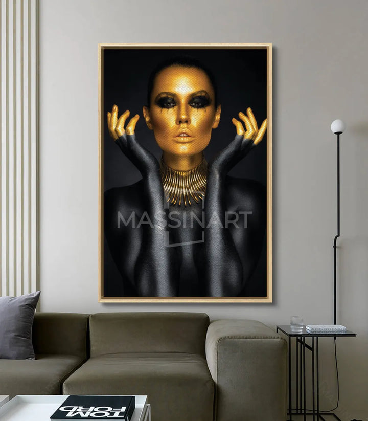 Tableau Fashion Glamour mise en situation décoration intérieur Massinart