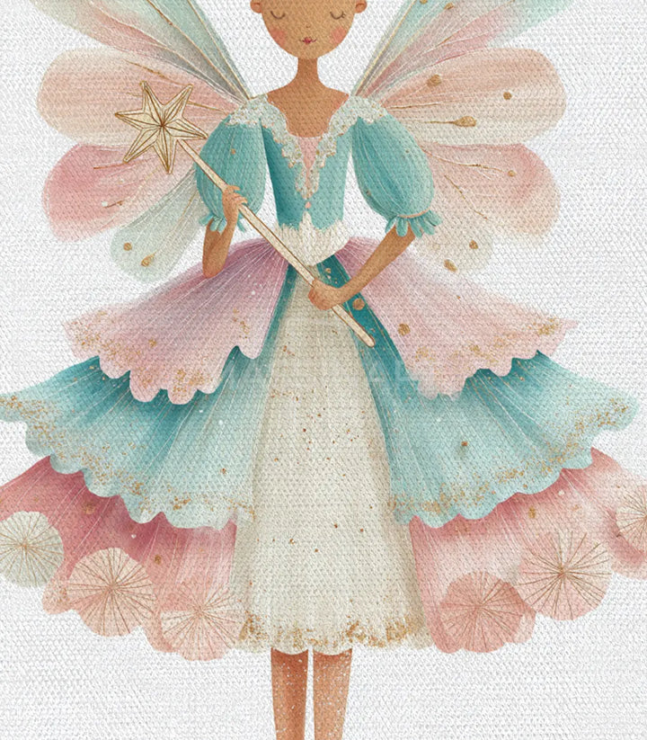 Tableau Fairy Guard diptyque detail illustration aquarelle fée, Massinart