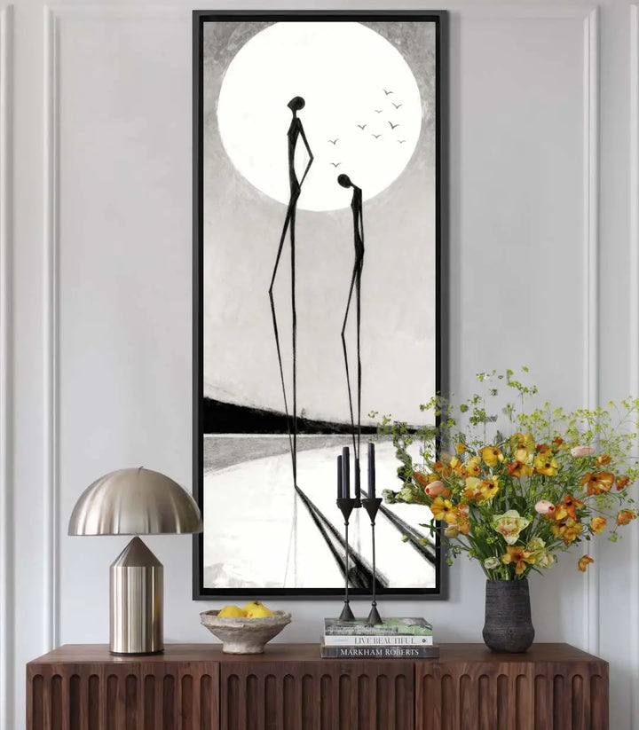 Silhouettes sous la Lune