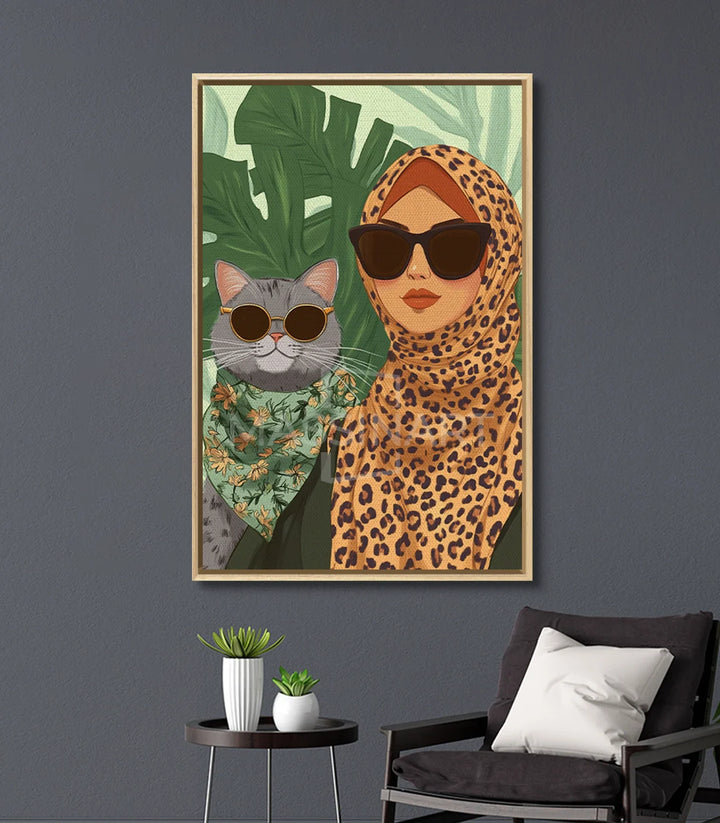 Tableau Charming Pair en mise en situation décoration intérieur chambre Massinart