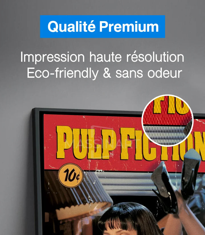 Tableau Taxi Driver et Pulp Fiction diptyque cinema Massinart