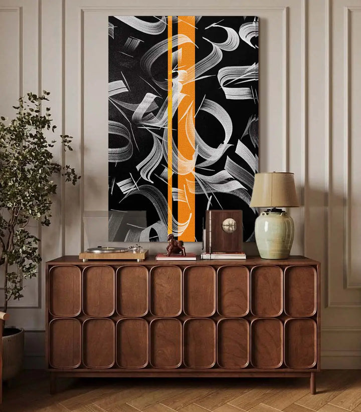 Décoration intérieur Tableau Golden Script Massinart — salon contemporain