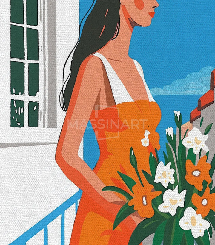 Tableau triptyque Summer Palette couleurs vives Massinart — composition murale