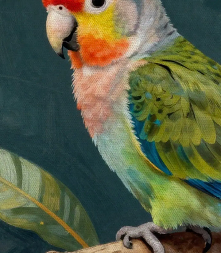 Tableau Parrot Bloom mise en situation salon moderne décoration intérieur Massinart