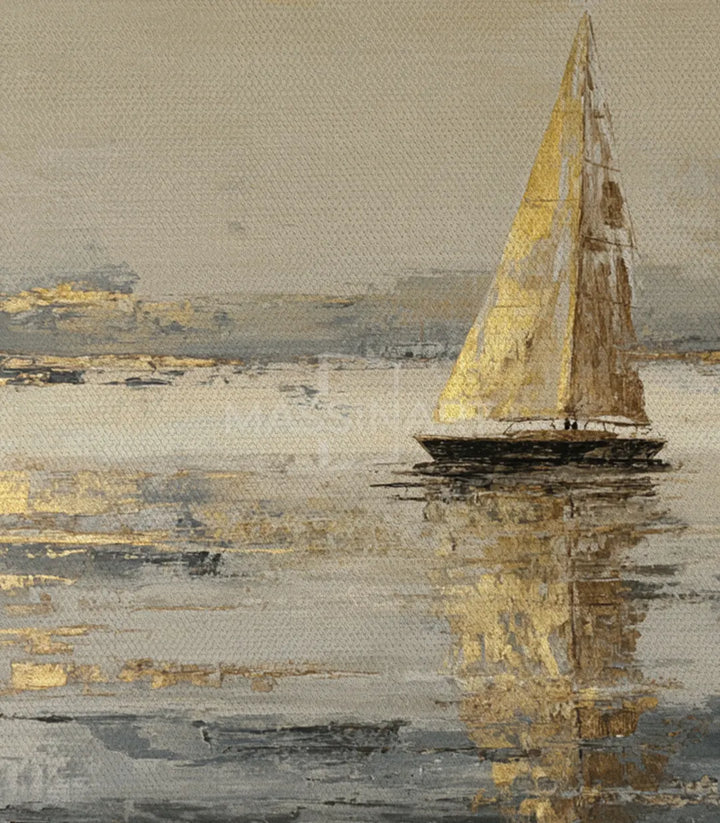 Tableau Sail Glow Massinart — emballage livraison prêt à accrocher