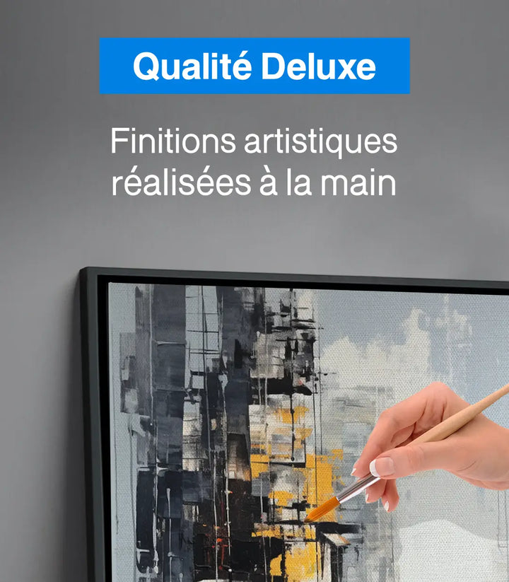 Mise en situation couloir, tableau architecture moderne Massinart