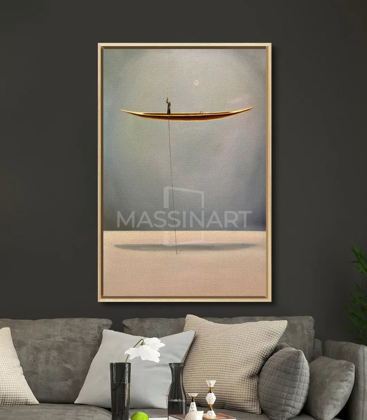 Décoration intérieur contemporain tableau bateau zen — Massinart