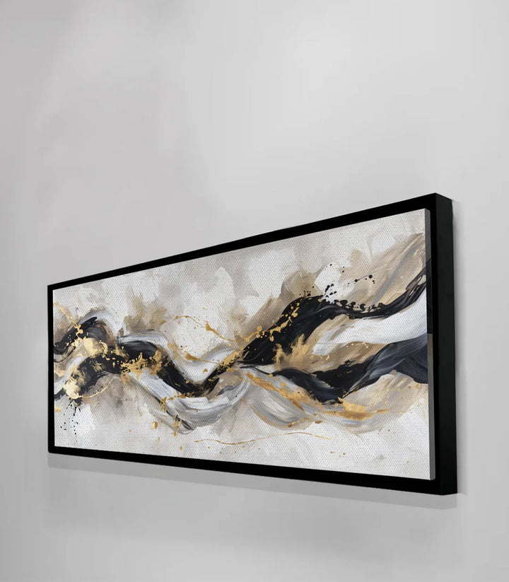 Tableau Surge vue chambre hôtel luxe Massinart — cadre doré