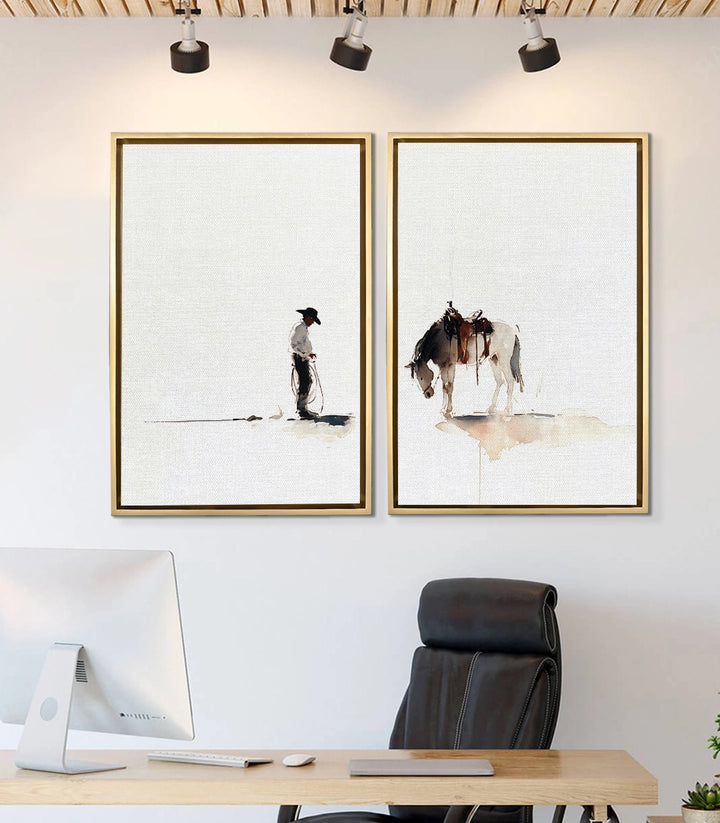 Mise en situation salon moderne - Diptyque Western Bond décoration murale Massinart