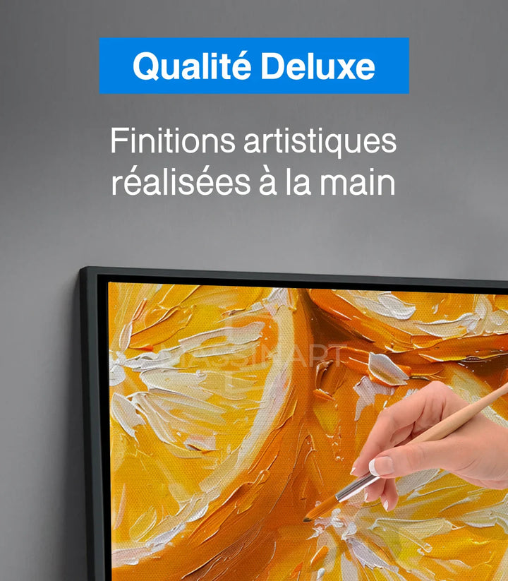 Tableau Citrus Flow variante mise en situation salon Massinart