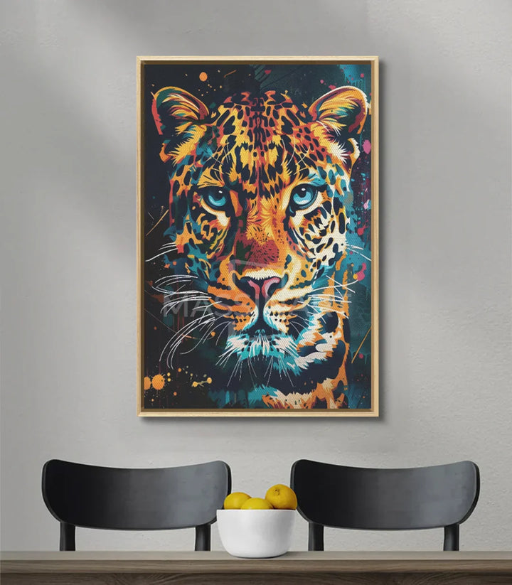 Décoration intérieur séjour — tableau animal vibrant Massinart