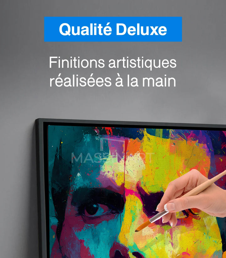 Décoration bureau moderne — Tableau Bold Freddie pop art vertical — Massinart