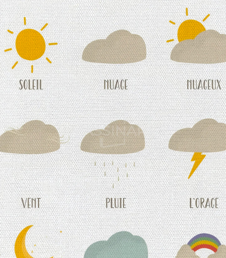 Tableau La Météo Massinart — emballage livraison prêt à accrocher