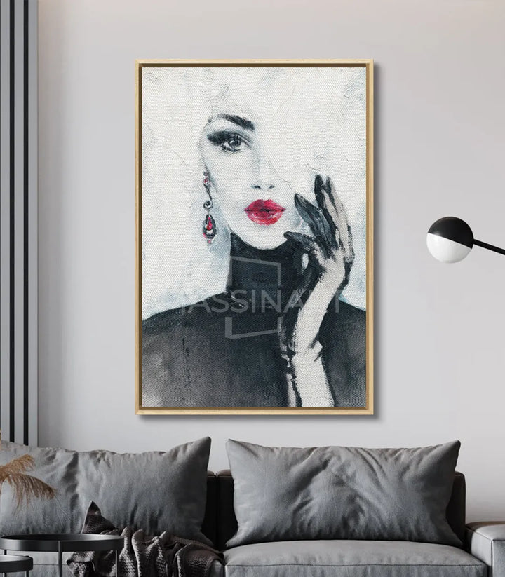 Tableau Scarlet Seduction décoration intérieur chambre élégante Massinart