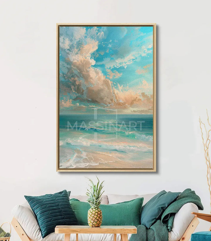 Décoration intérieur paysage marin tropical Massinart
