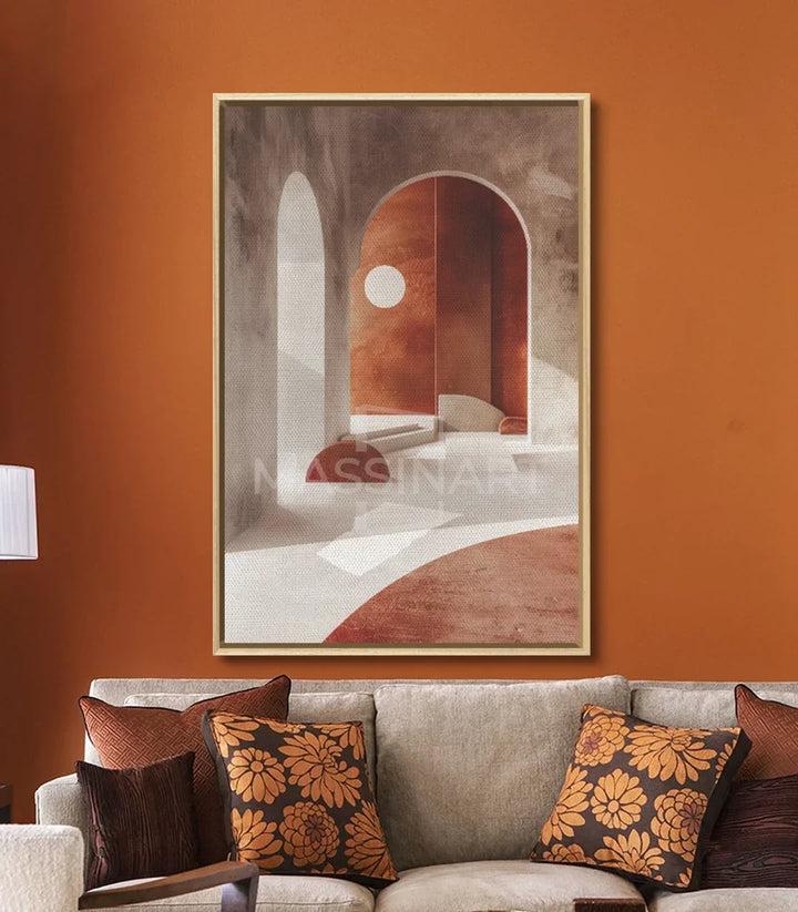 Tableau Arch Massinart — décoration intérieur salon contemporain avec arches