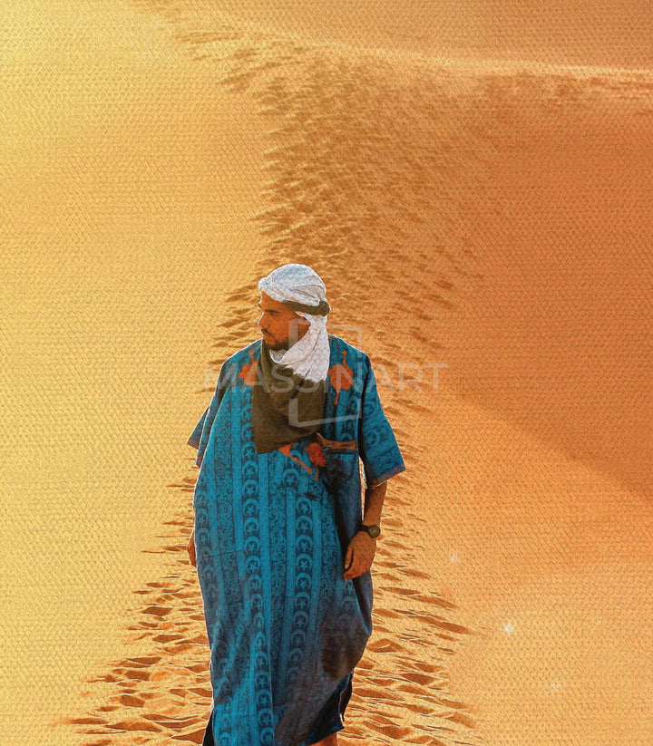 Tableau maroc culture touareg — mise en décor hôtel Massinart
