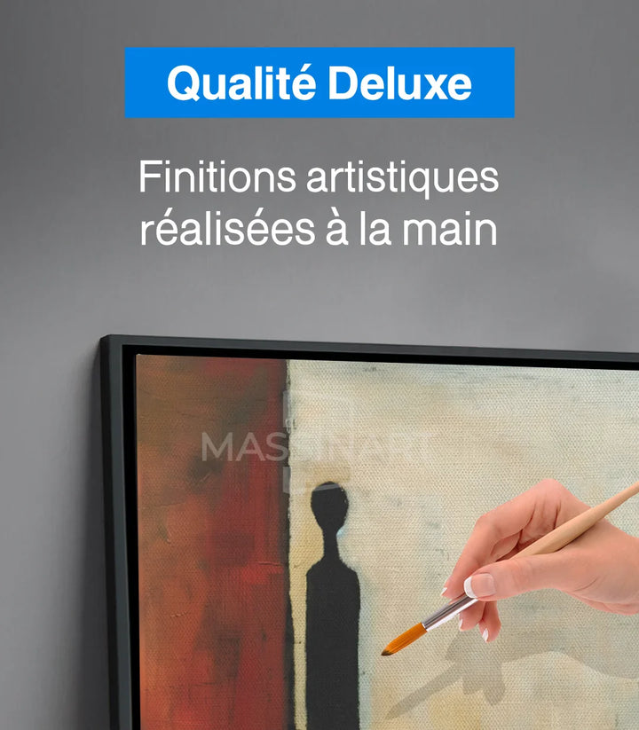 Détail peinture textures silhouettes expressionnistes Massinart
