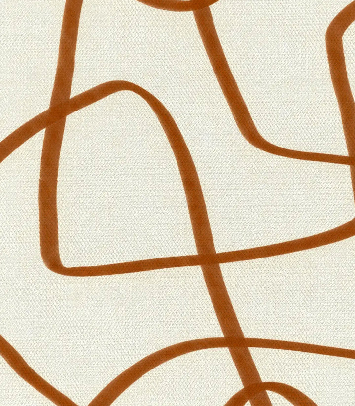 Tableau Terra Lines palette — formes géométriques beige terracotta Massinart