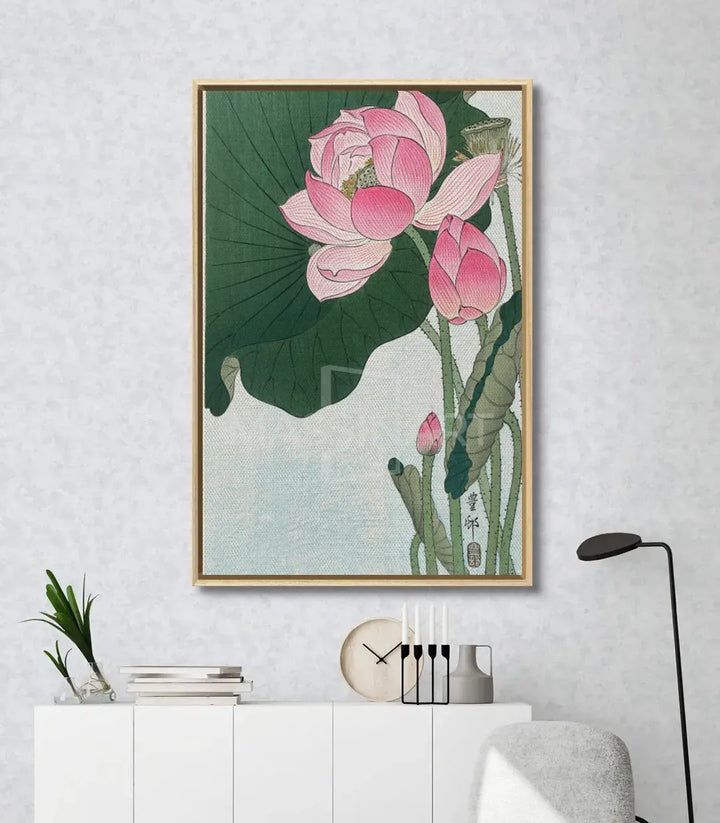Mise en situation Blooming Lotus Massinart — intérieur séjour contemporain