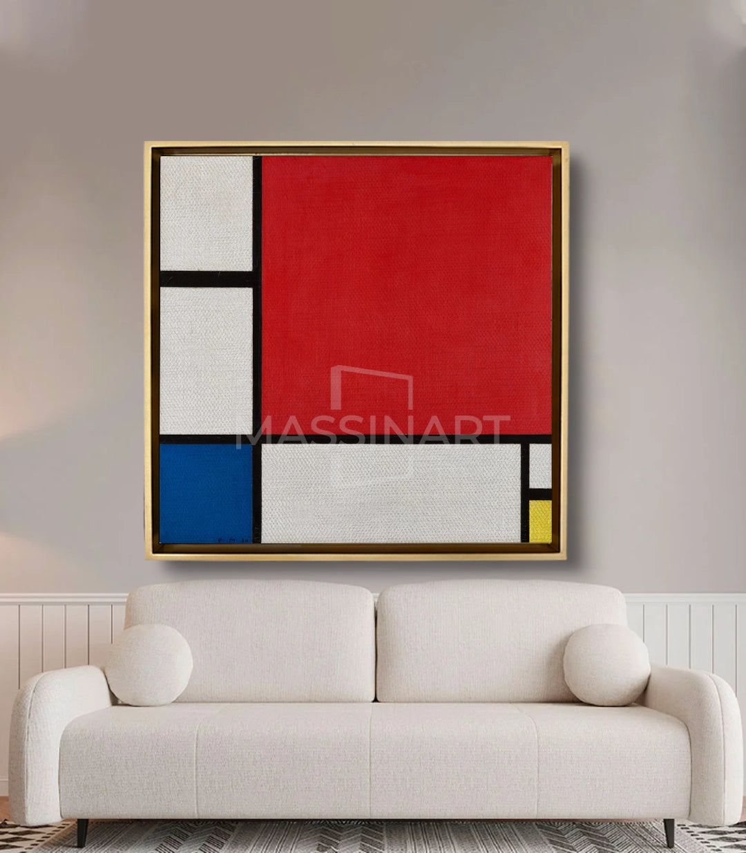 II in Red, Yellow, and Blue by Piet Mondrian
