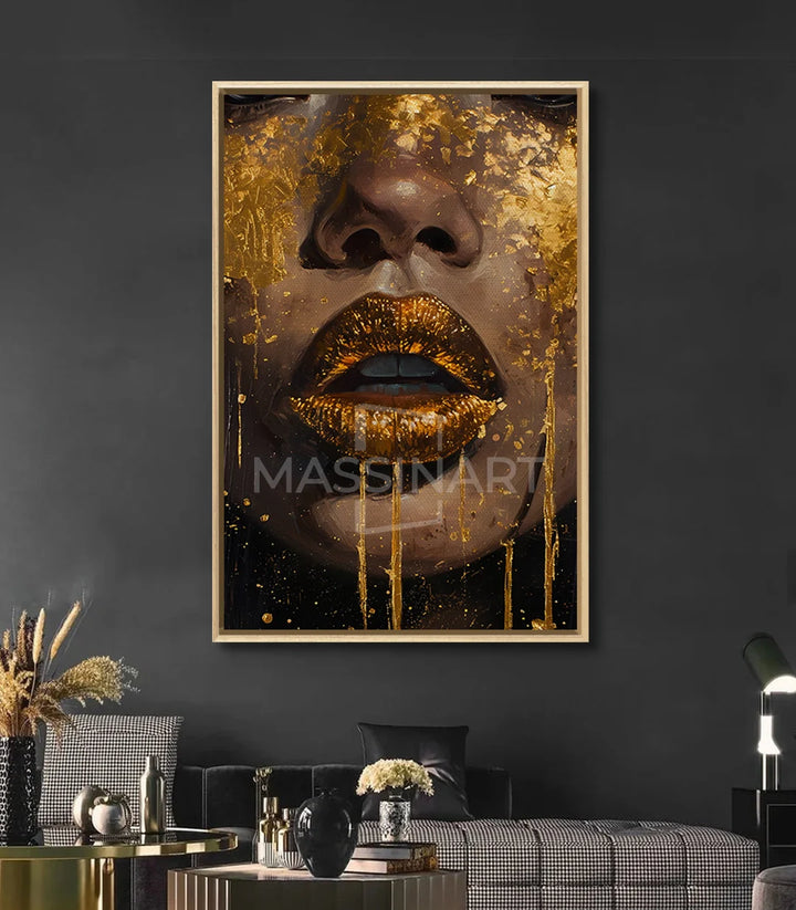 Tableau Gilded décoration intérieur salon Massinart