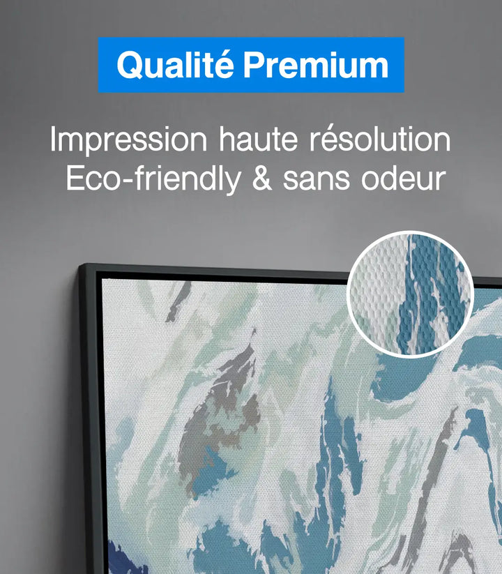 Tableau Frozen Wave harmonie couleurs froides — Massinart