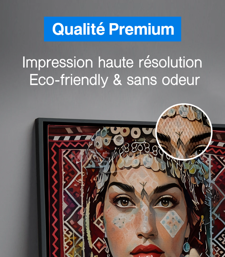 Tableau Amazigh Gaze variante décoration intérieur Massinart