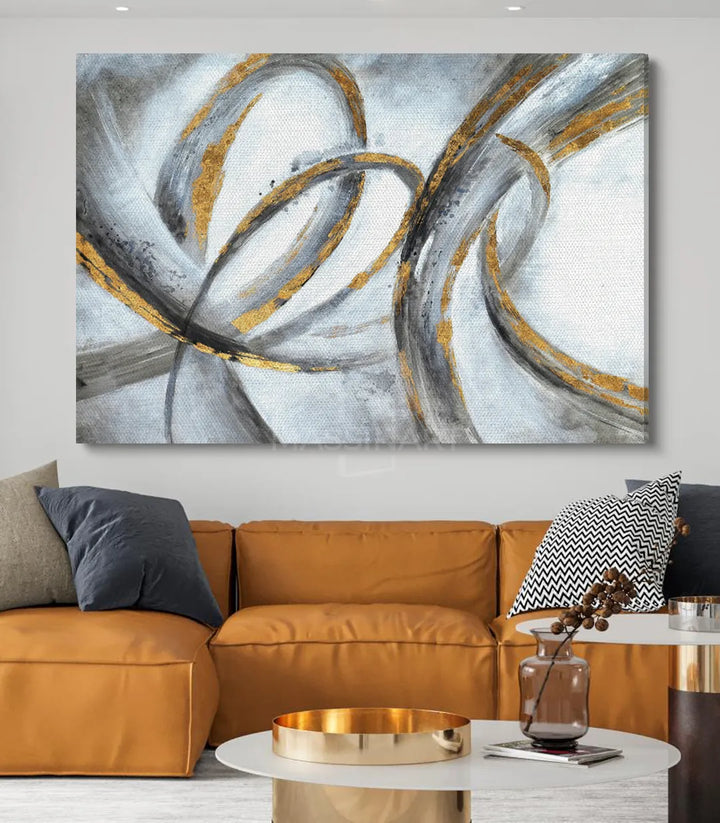Tableau Swirl dans décoration intérieur contemporain - Massinart