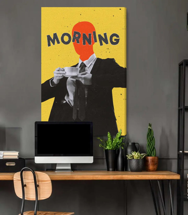 Tableau Morning style affiche motivation intérieur contemporain — Massinart